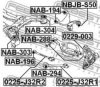FEBEST NAB-294 Control Arm-/Trailing Arm Bush